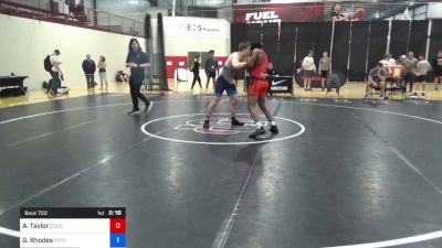 82 kg Consi Of 16 #2 - Anthony Taylor, Cougar Wrestling Club vs George Rhodes, Prtc