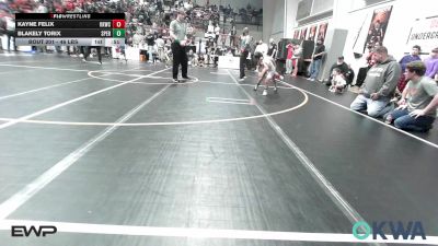 46 lbs Quarterfinal - Kayne Felix, Keystone Kids Wrestling Club vs Blakely Torix, Sperry Wrestling Club
