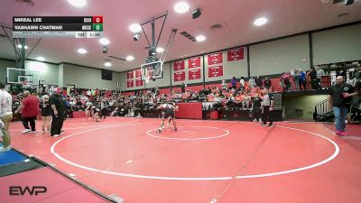 150 lbs Round Of 16 - Mikeal Lee, Bishop Kelley vs Vashawn Chatman, Muskogee