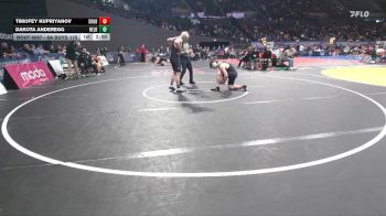 6A Boys 175 lbs Champ. Round 1 - Dakota Anderegg, Nelson Boys vs Timofey Kupriyanov, Southridge Boys