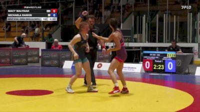 59kg (non-olympic) Semifinal - Macy Malysiak, Hamilton Wrestling Club vs Michaela Rankin, Brock WC