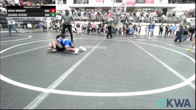 52 lbs Rr Rnd 1 - Nova Wright, D3 Wrestling Cluib vs Liliana Clitso, Darko Valley Wolf Pack