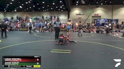 65 lbs Quarterfinals (8 Team) - Logan Winchell, American Gladiators vs Kayne Hunley, Mi Pitbulls Gold