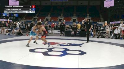 120 lbs Cons. Sub-semis - Dustin John Snider, Colorado vs Joel Friederichs, Minnesota