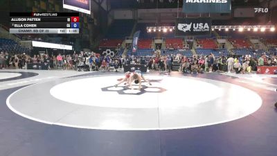 110 lbs Champ. Rd Of 32 - Allison Patten, RI vs Ella Cohen, CA