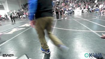 110 lbs Final - Kayden Walker, Tulsa Blue T Panthers vs Wyatt Hall, Bristow Elementary Wrestling Club
