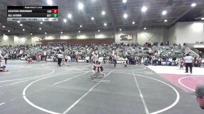 43 lbs Consi Of 16 #2 - Easton Brenner, Legacy Elite vs Eli Ayers, Battle Mountain WC