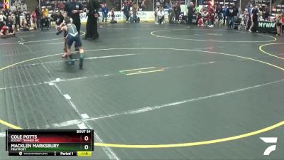 57 lbs Quarterfinal - Macklen Marksbury, Fruitport vs Cole Potts, Rocket Trained WC