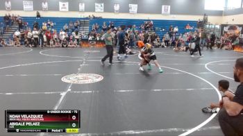 72 lbs Round 1 - Abigale Pelaez, C2X vs Noah Velazquez, Rock Hill Youth Wrestling