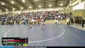 129 lbs Quarterfinal - Blake Buckway, Box Elder vs Caleb Christian, Riverton