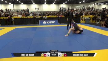 Miranda Irene Allen vs Emily Ann Hansen 2025 World IBJJF Jiu-Jitsu No-Gi Championship