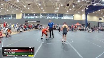 100 lbs Round 1 (4 Team) - Arav Pandey, Team Shutt vs Declan Defriest, Virginia Patriots