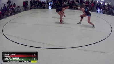 123 lbs Quarterfinal - Sofie Lewis, Nebraska vs Sawyer Swarm, Kearney High School Wrestling