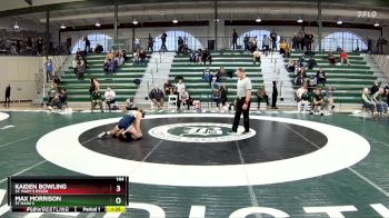 144 lbs Cons. Round 4 - Max Morrison, St Mark`s vs Kaiden Bowling, St. Mary`s Ryken