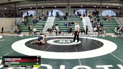 144 lbs Cons. Round 4 - Max Morrison, St Mark`s vs Kaiden Bowling, St. Mary`s Ryken