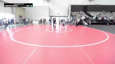 57-B2 lbs 3rd Place - Logan Vazquez, RedNose Wrestling School vs Carson Stinson, All I See Is Gold Academy