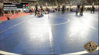 52 lbs Consi Of 8 #1 - Grayson Bresee, Seneca Youth Wrestling Club vs Antonio Gonzales, Standfast