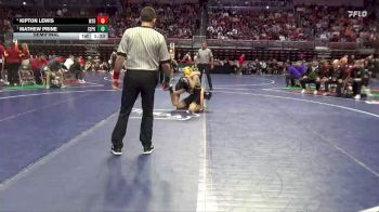 3A-120 lbs Semifinal - Mathew Prine, Southeast Polk vs Kipton Lewis, Waverly-Shell Rock