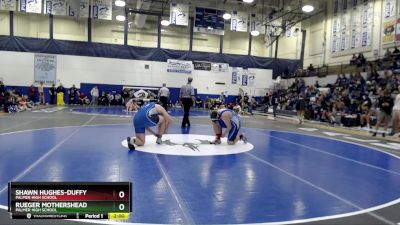 285 lbs Quarterfinal - Rueger Mothershead, Palmer High School vs Shawn Hughes-Duffy, Palmer High School