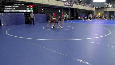 128 lbs Semifinal - Vincenzo Baldino, Millstone Twp vs Camren Hall, Frederick