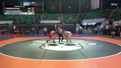 1A-4A 165 Cons. Round 2 - Elijah Tuiolosega, Ohatchee vs Dawson Myhan, Central Florence High School