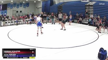 80 lbs Round 1 (6 Team) - Etta Mercier, Nebraska Blue Girls vs Hannah Schuster, Team Missouri Girls