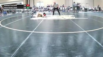 82 lbs 3rd Place - Marcelo Saldate, Gold Rush Wr Ac vs Roan Rickel-Cruz, Team Aggression