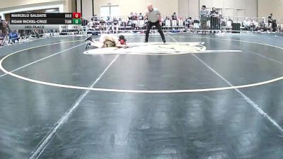 82 lbs 3rd Place - Marcelo Saldate, Gold Rush Wr Ac vs Roan Rickel-Cruz, Team Aggression