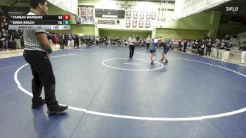 140 lbs 2nd Place Match - Emma Bolch, Palisades vs Farrah Marquez, BIRMINGHAM