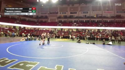 157 lbs Cons. Round 4 - Maddox Carroll, Kuna vs Raymond Holland, Capital