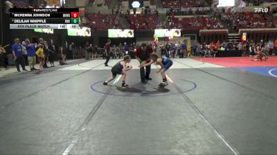 89 lbs 5th Place Match - Delilah Whipple, Magic City Wrestling Club vs McKenna Johnson, Deerlodge