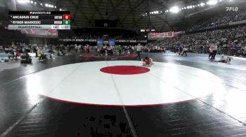 Boys 2A 113 lbs Quarterfinal - Ryder Markezic, West Valley (Spokane) vs Arcadius Cruz, Orting