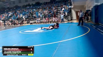 235 lbs 2nd Wrestleback (8 Team) - Chykiya Miller, Oak Grove High School vs Jaelyn Elgin, North Pontotoc High School