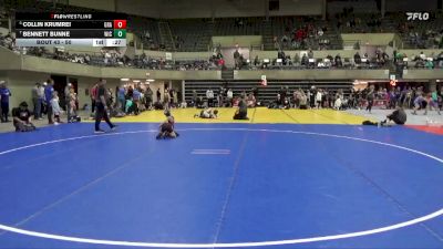 50 lbs Cons. Round 1 - Collin Krumrei, Grapplers vs Bennett Bunne, MN Elite Wrestling