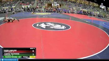 128 lbs Quarterfinals (8 Team) - Curtis Talmadge, Harrisburg vs Kash Lawless, North Valley