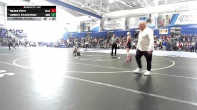 100 lbs Champ. Round 1 - Amirce Robertson, Wichita Northwest vs Reese Pope, Olathe North