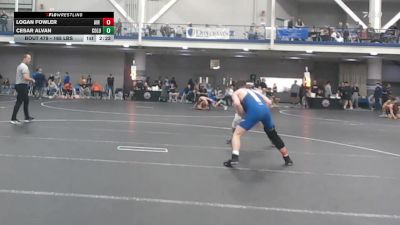 165 lbs Round Of 16 - Logan Fowler, Air Force Academy vs Cesar Alvan, Columbia