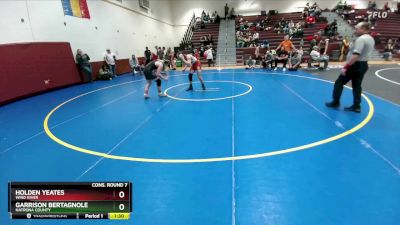 150 lbs Cons. Round 7 - Holden Yeates, Wind River vs Garrison Bertagnole, Natrona County