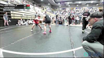 100 lbs Round Of 16 - Henry Romero, IV, Wolfpak Wrestling vs Hunter Bailey, Madill Takedown
