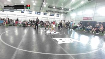 85 lbs Semifinal - Declan Carey, WV Lunatics - MS vs Tyson Brown, Front Royal - MS