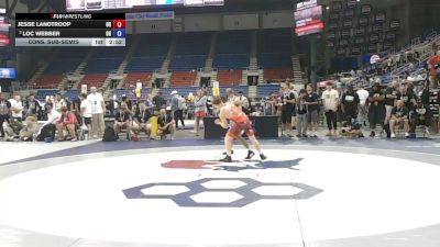 126 lbs Cons. Sub-semis - Jesse Landtroop, Oregon vs Loc Webber, Ohio