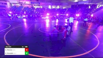 123 lbs Quarterfinal - Sergio Macias, Mustang WC vs Kaden Kowalek, Golden Eagles WC