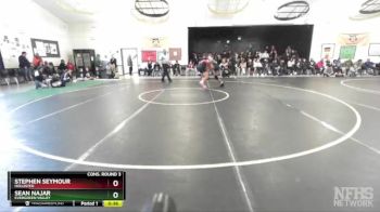 150 lbs Cons. Round 3 - Stephen Seymour, Hollister vs Sean Najar, Evergreen Valley