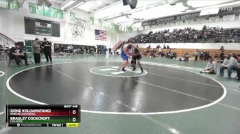 190 lbs Cons. Round 2 - Bradley Cockcroft, Los Altos vs Sione Koloamatangi, Rancho Cucamonga