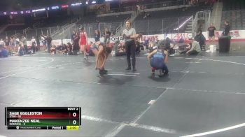 W 138 lbs Round 2 (3 Team) - Sage Eggleston, Utah vs Makenzee Neal, Montana