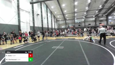 69 lbs Quarterfinal - Kingston Sato, Team Aggression vs Micah Pentecost, Cobra All Stars