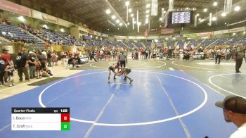 78 lbs Quarterfinal - Isaiah Baca, New Mexico Bad Boyz vs Tristen Craft, Badlands Elite