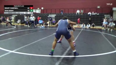 157 lbs Cons. Round 4 - Shai Keery, Keiser University vs Brady Campbell, The Citadel