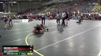 141 lbs Placement (4 Team) - Brayden Lowery, Indianapolis vs Matt Englehardt, West Liberty
