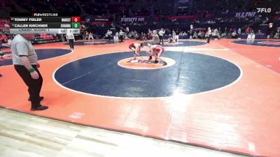 3A 150 lbs Champ. Round 1 - Callen Kirchner, Schaumburg (H.S.) vs Tommy Fidler, Chicago (Marist)